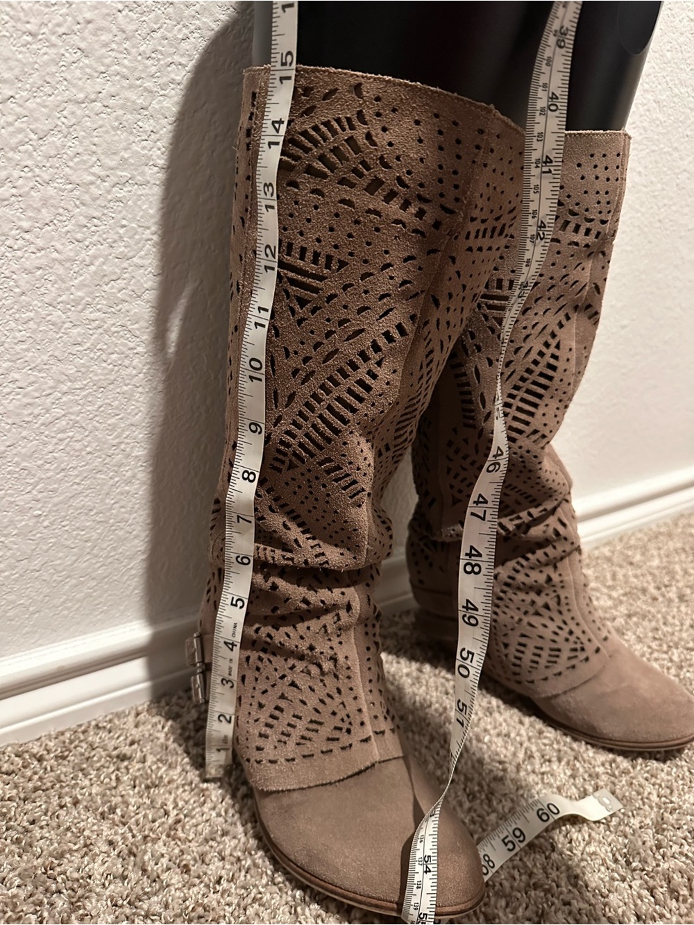 Naughty Monkey Knee Boots - Taupe